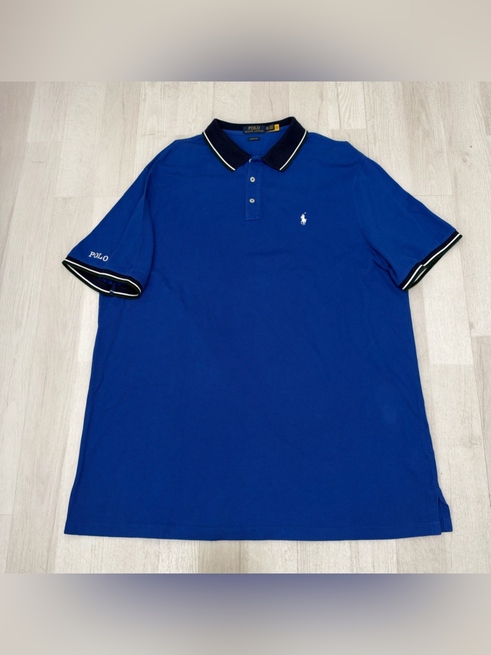 Polo Ralph Lauren Royal Blue Men’s Tipped Polo Shirt size XXL